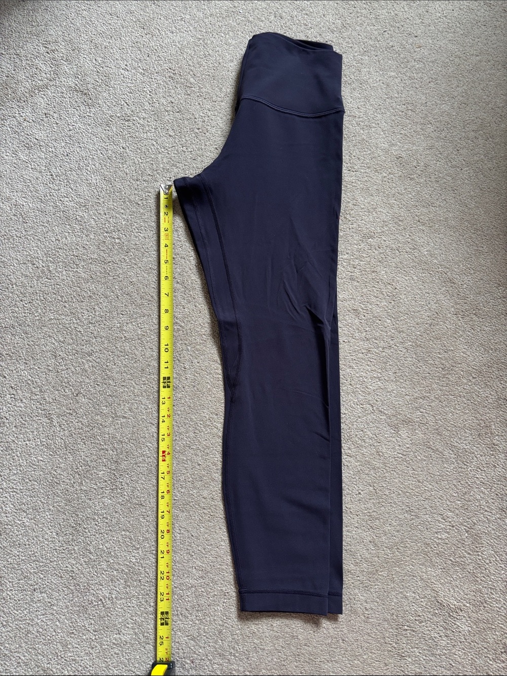 lululemon Team Canada Aligns High-Rise Dark Purple Leggings Size 8